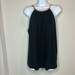 Maurices Black and Silver Sleeveless Tank Top